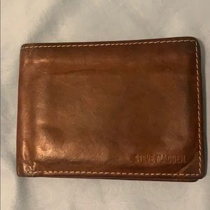 Steve Madden Men's Leather Bi-fold Wallet